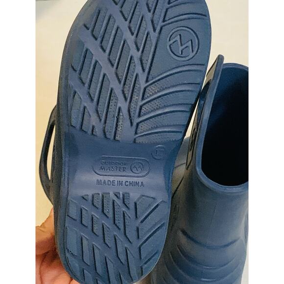 Outdoor Master Kids Blue Rain Boots Pull On Light Weight Size 12 Rainboot - Picture 5 of 7